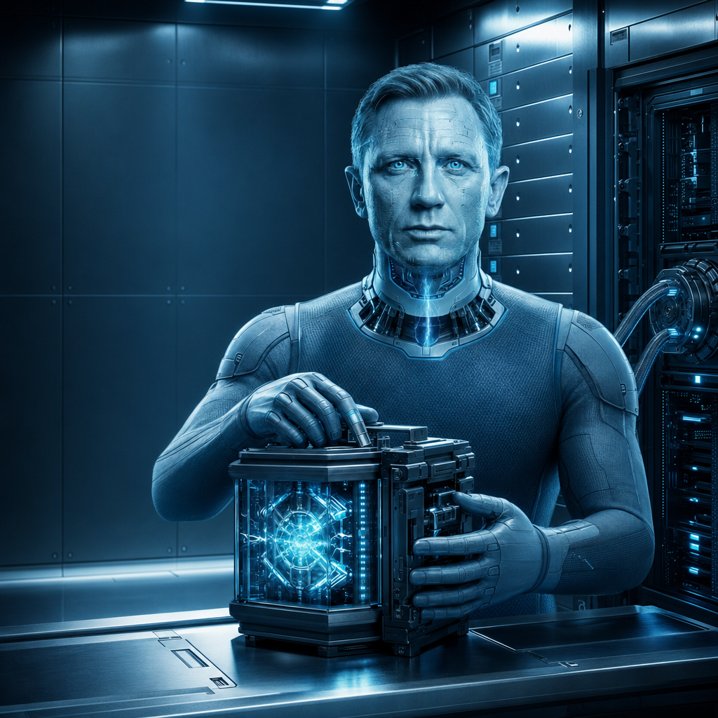 Agent 700 at work in the server vault